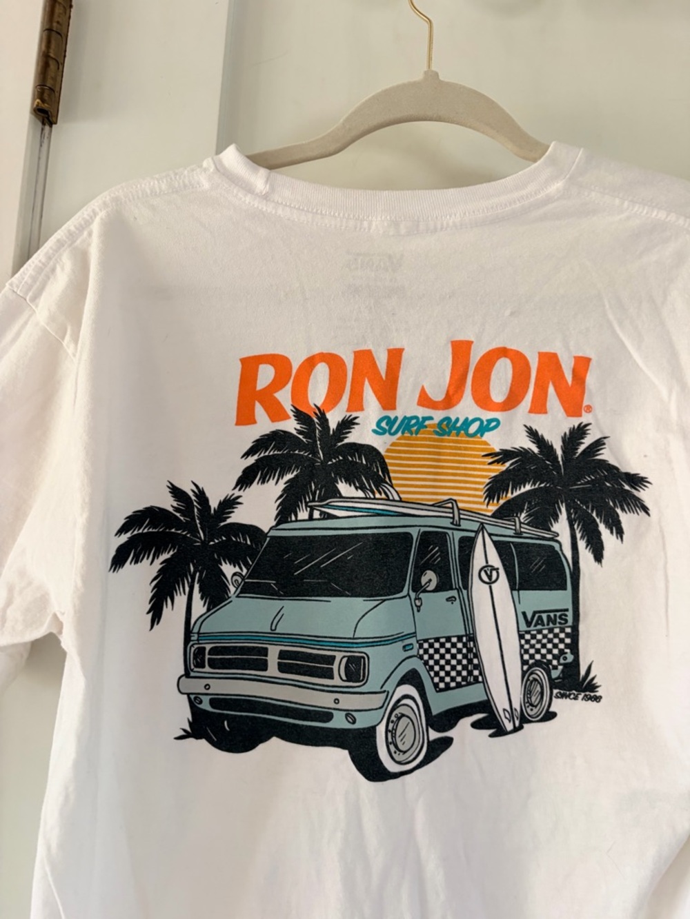 Vans‎ Ron Jon white t shirt size M